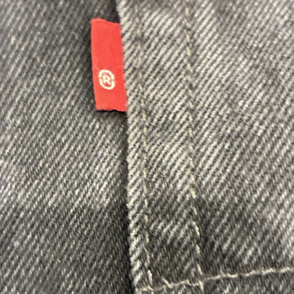 Vintage Y2K Levi's 505 Mens 31x31 Jeans Black Regular Fit Blank Red Tab 2007